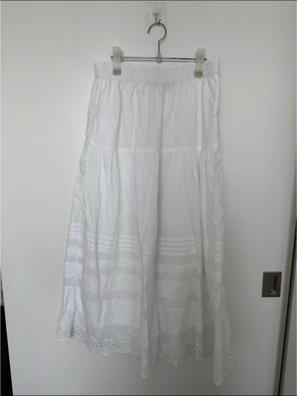 Lands' End White Eyelet Skirt (doen inspired)